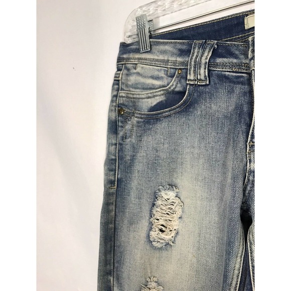 Denim Life Pimkie Denim Cropped Jeans Distressed - Picture 2 of 8